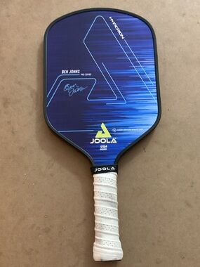 Ben JOHNS Hyperion 16 MM JOOLA Blue Graphic Pickleball Paddle with White Grip